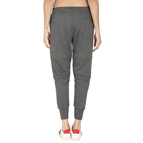 Image of UZARUS Women's Cotton Slim Fit Joggers Track Pants with 2 Zippered Pockets