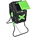 FLBTY Bidone per Compostaggio a Tamburo, Compost a Camera Singola, 70L Due Spazi Indipendenti Sono Progettati per Essere Utilizzati Alternativamente per Il Compostaggio E La Fermentazione