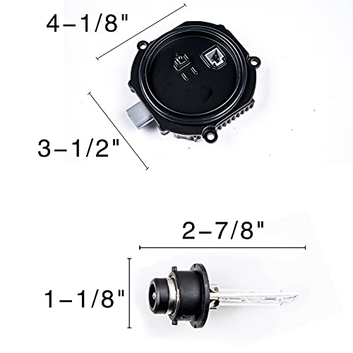 28474-89904 Xenon Hid Headlight Ballast Control Unit W/D2S Bulb & Igniter Module Compatible With Infiniti Ex35 Fx35 G35 Jx35 M35 Nissan 350Z Altima Murano Rogue, Replaces 2847489907 28474-8991A #TOP3