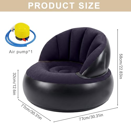 Pouf portable de rechange et canapé gonflable pour salon