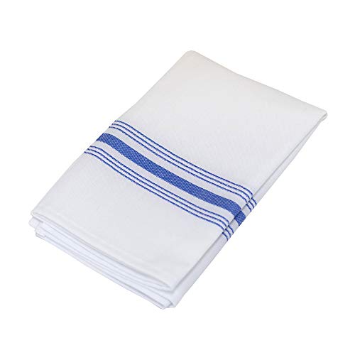 Milliken Signature Stripe Bistro Napkins - Assorted Colors - Set of 12 (Blue)