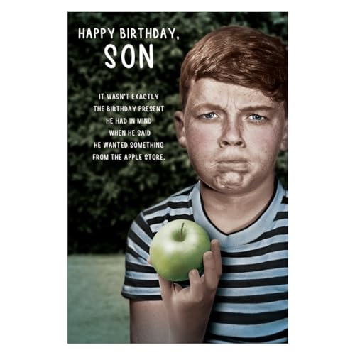 Emotional Rescue Apple Store Carte d'anniversaire humoristique pour fils