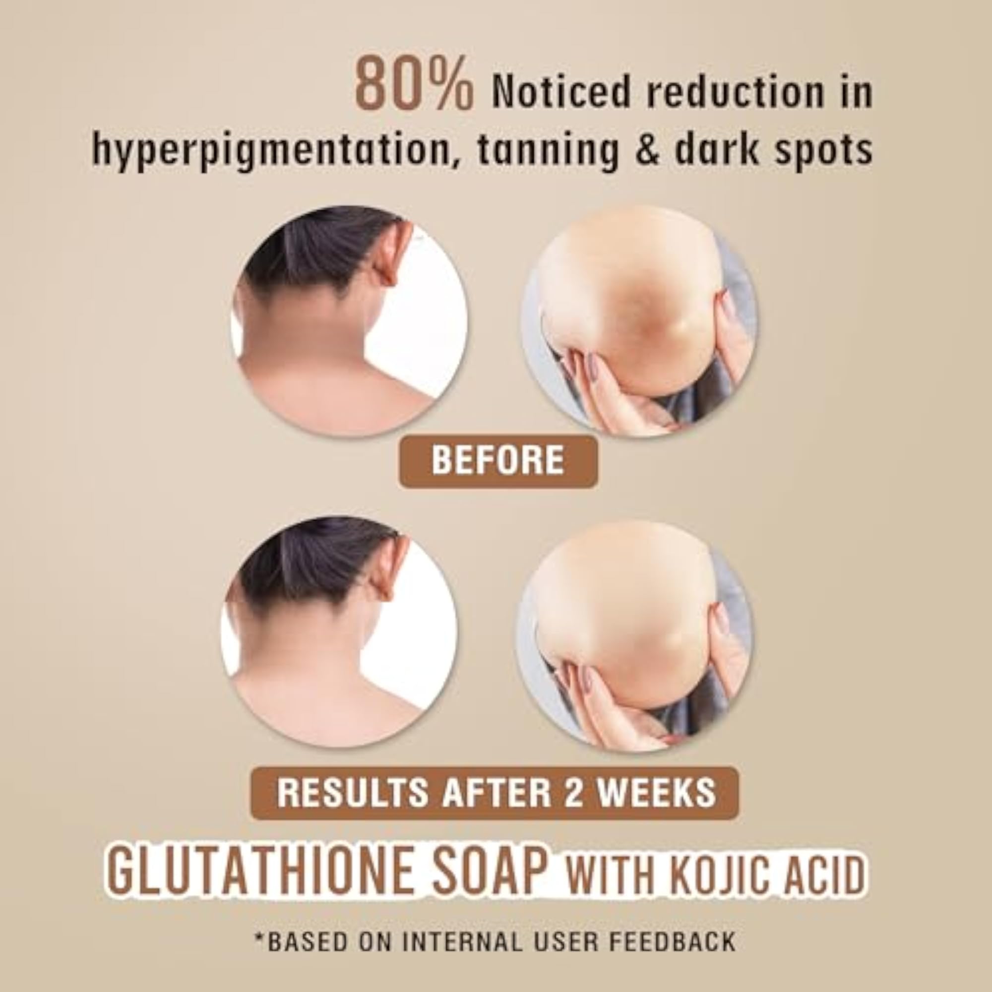 Glutathione Skin Whitening Soap with Kojic Acid