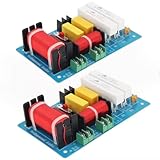 DriSentri 2pcs 2 Way Crossover for Speaker, 450W 4-8 Ohm 2 Way High-Low Frequency Divider for Speaker, HiFi Speaker Crossover