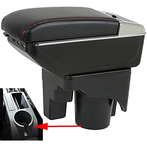 SZSS-CAR Car Center Console Armrest Box Replacement for Volkswagen Golf Mk5 (1K) VW Rabbit 2003-2009/Golf Mk6 (5K) 2010-2014/ Jetta Mk5 Vento Golf Wagon 2006-2011(NOT Compatible with Golf Plus) Cover