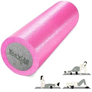 Yes4All Soft-Density Foam Roller 12, 18, 24, 36 inch – Premium Two-Layer PE for Back Pain Relief, Deep Tissue, Legs Massage, Physical Therapy, Muscle Recovery and Exercises
