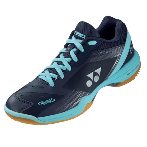 YONEX Women's Power Cushion 65 Z Badminton Shoe, Navy/Saxe (us_Footwear_Size_System, Adult, Women, Numeric, Medium, Numeric_7)