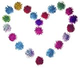 Everglades Backcountry 20 Pack Sparkle Glitter Tinsel Balls Toys Assorted Colors 2 Inch Complete with Bonus Catnip for Cats Kittens Arts & Crafts