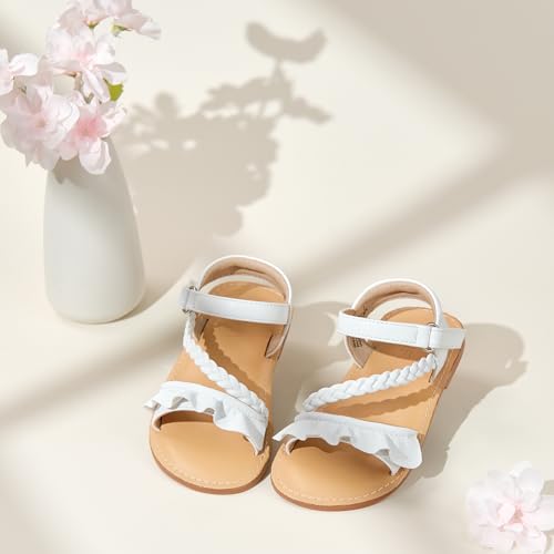 Image of GINFIVE Toddler Girls Sandals Girls Toddler Sandals Little Girls Kids Shoes