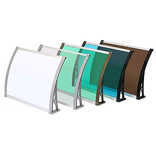 Türverdeck Markise Klimaanlage/Erker/Balkon/Home Markise Aluminiumlegierung Regen Markise Outdoor Silent Regen Markise (Farbe: Weiß, Größe: