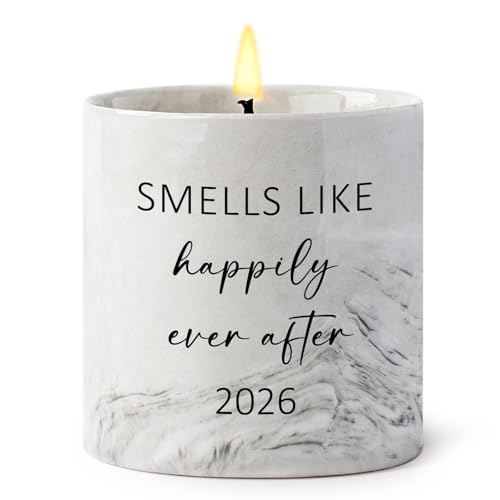Cituarko Happily Ever After Wedding Candles 2026 Wedding Gifts for Newlyweds Couples, Bride, Groom,...