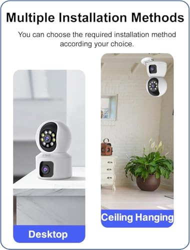Image of IFITech 4MP HD Smart 4G Dual-Lens CCTV Camera - 4G LTE Connectivity | 360 Coverage | Two-Way Audio | Colorful Night Vision | True Plug & Play, Easy Setup | Made in India | IFI-4G1N