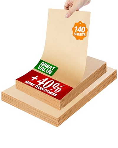140 Pcs 9x13 Inch Parchment Paper Sheets