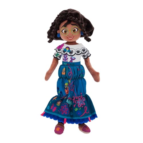 Disney Store Mirabel Plush Doll - Soft Plush with Embroidered Features & Glasses, Skirt with Embroidered Detailing Princess Toys, Encanto Toys