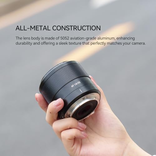 Image of TTArtisan AF 23mm F1.8 E Prime Lens,23mm f /1.8 Auto Focus E Mount Lens, APS-C Lens with A5000 A5100 A6000 A6100 A6300 A6400 A6500 A6600