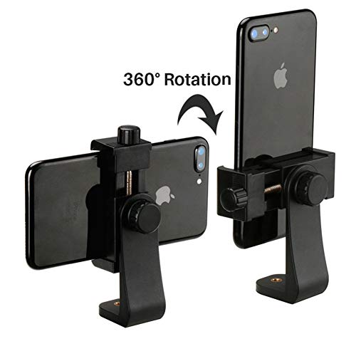 Phone Tripod Mount with Remote 360 Rotation Smartphone Holder Adapter Compatible with iPhone 11 Pro Xs Max XR X 8 7 6 6s Plus Samsung Nexus