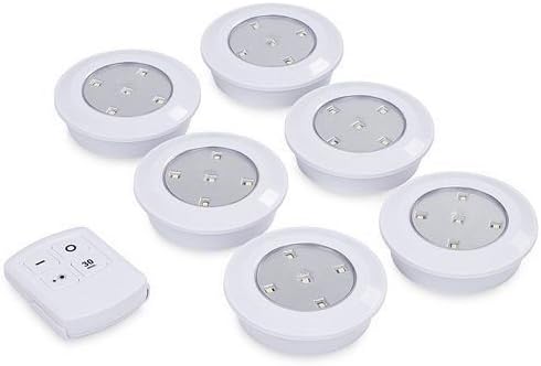 Deluxa 7-Piece Recessed Kitchen LED Light Set with Remote Control