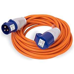 GADLANE 25M Extension Lead – Heavy Duty Caravan Hook Up Cable, 16 Amp Cable 240V Camping Extension Lead, High Visibility…