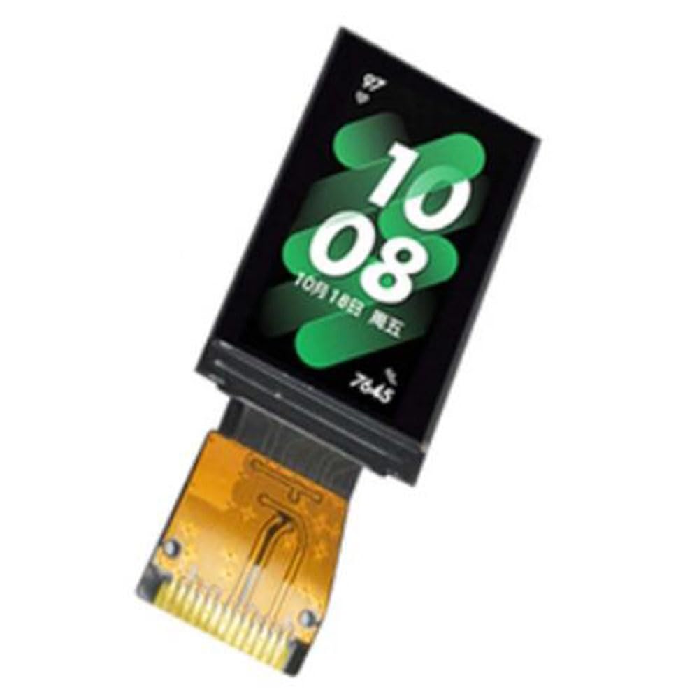 Senzooe 1.14 inch TFT LCD Display Module showing a digital clock interface