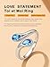 Bestyle December Birthstone Ring for Women, S925 Sterling Silver Blue Topaz Ring TOI et Moi BFF Love Promise Rings for Daughter, Birthday Christmas Valentine's Day Party Gifts