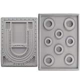 MARRTEUM Beading Boards Bracelet Necklace Design Boards Beading Jewelry Storage Tray for DIY Jewelry Making, 2PCS