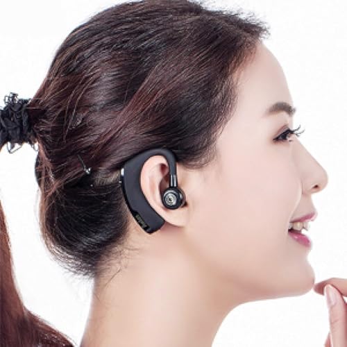 Image of Drumstone 𝟏𝟓 𝐘𝐞𝐚𝐫𝐬 𝐆𝐮𝐚𝐫𝐚𝐧𝐭𝐞𝐞 Single-Ear Bluetooth Business Headset with Noise-Reducing Microphone, Hands-Free Earpiece for Professional Calls and Driving
