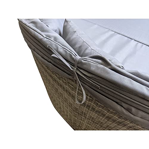 Home Islands Taipeh XL Sonneninsel Loungeinsel Daybed Loungebett Polyrattan – Bild 6
