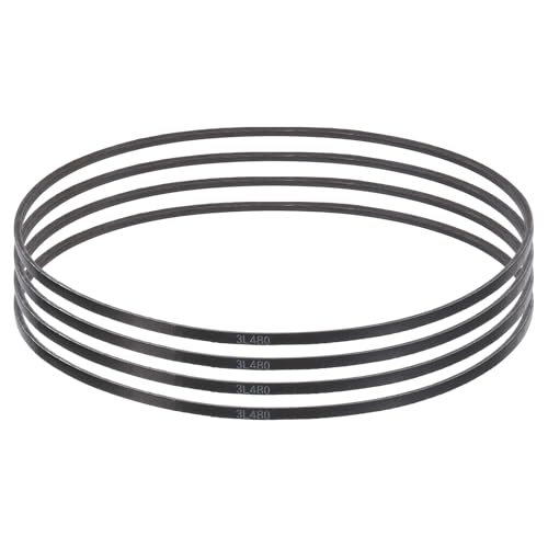 uxcell 4 Pcs 3L480 Classic Wrapped Rubber V-Belt, 48"(1219mm) Outside Circumference, 3L Profile V Belt 3/8" Width 7/32" Height