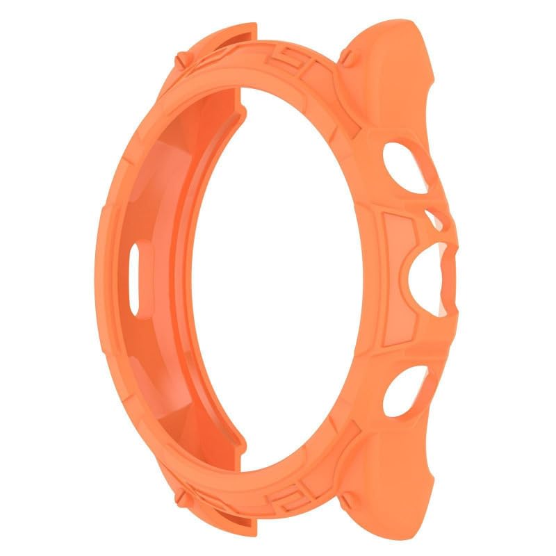 WESOKE®Rugged Protective Case Cover for Fossil Gen 6 Smartwatch, Orange, 44mm