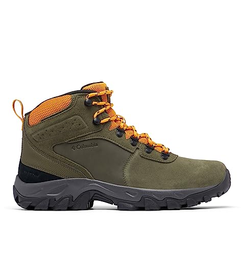Columbia Men's Newton Ridge Plus II Suede Waterproof, Peatmoss/Raw Honey, 11.5