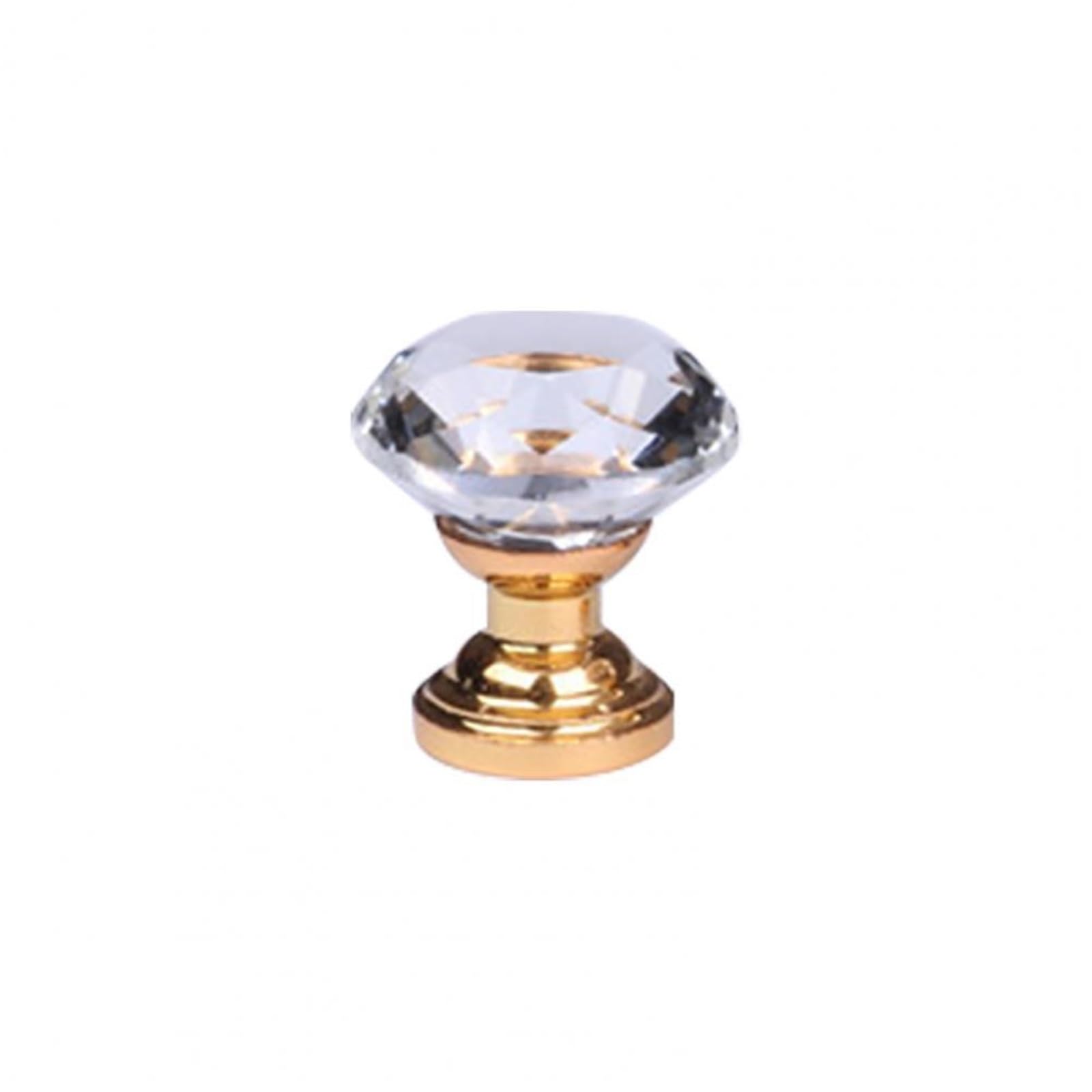 Diamond Cabinet Knobs 30mm Drawer Pulls with Screws for Cupboard Furniture