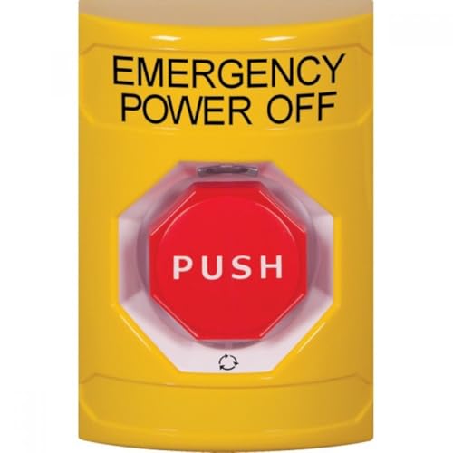 Safety Technology International, Inc. SS2209PO-EN Stopper® Station Push Button, Turn-to-Reset, Yellow, Emergency Power Off Label by STI - Image 2