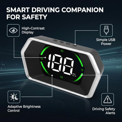 Velocímetro GPS HUD para coche CHICIRIS con pantalla USB digital universal automóvil 6