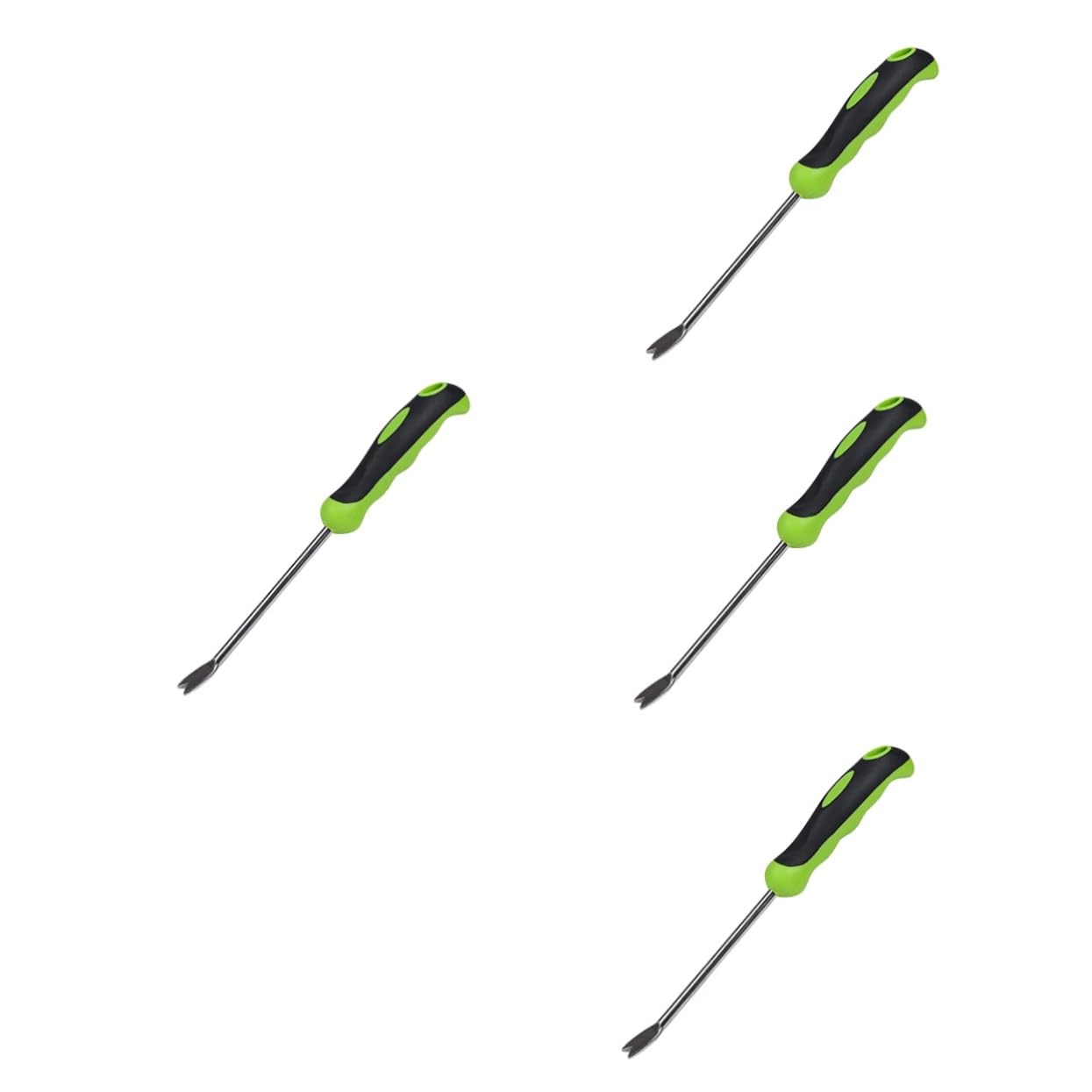 HOMSFOU 4pièces Outil De Désherbage Manuel Outil De Jardinage Ergonomique pour Retrait Mauvaises Et Entretien De Jardin pour Utilisation Domestique Et Agricole