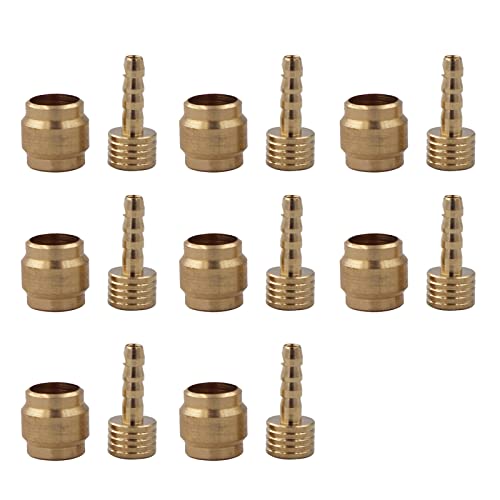 GRABLOOM 8 Pcs Hydraulic Disc Brake Oil Pin Needle Connect Insert Bicycles Brake and Brass Connecting Insert Set Hydraulic Disc Brake Hose Connector Insert
