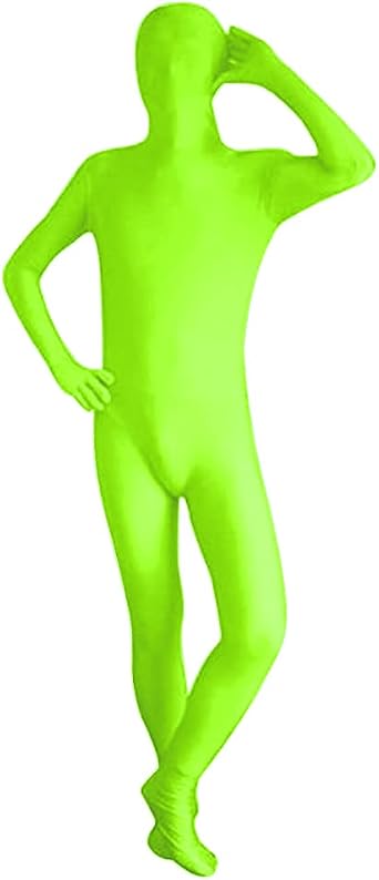 Open Face Full Bodysuit with Back Zipper for Adult Spandex Zentai Costume Halloween Stage Performance