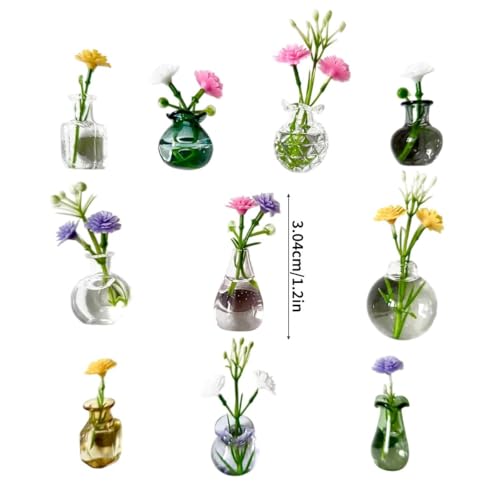 10 mini jarrones magnéticos decorativos miniatura 3