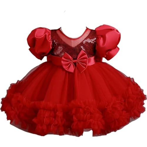 Image of Niren Enterprise Rollar Frock net Embroidery Work Ruffle Patterned Flared Short Sleeve Girl Frock, Pack of 1