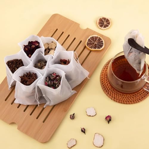 RONYOUNG Disposable Tea Filter Bags with Drawstring