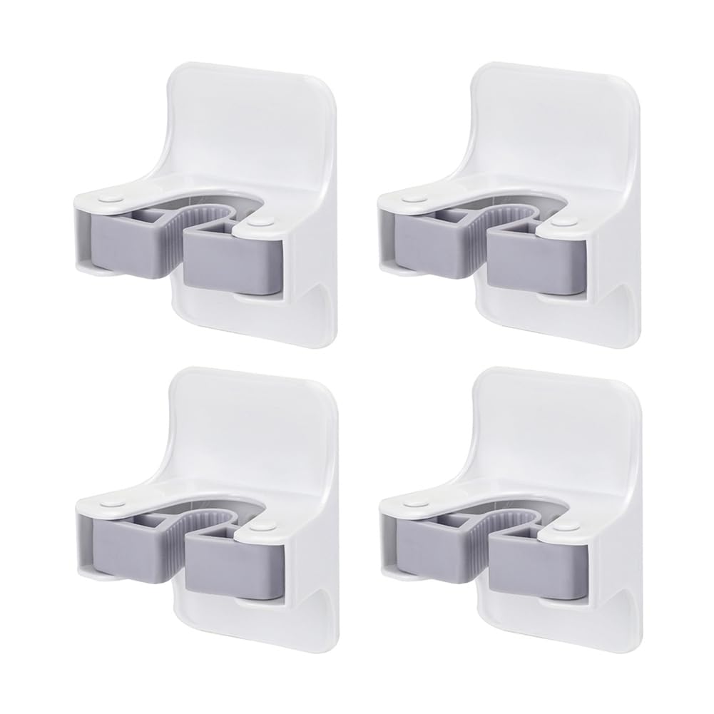 CTRLZS Broom Holder Wall Mounted Broom Holder Traceless Strong Adhesive Hook Wall Rack Punch-Free Broom Holder Rack