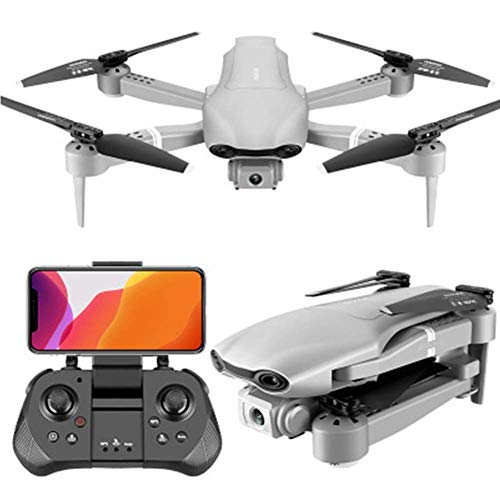 WiFi Drone with 1080P HD Camera,Voice Control, Wide-Angle Live Video RC Quadcopter with Altitude Hold, with Gravity Senso, One Key Take Off/Landing, Silver 4K