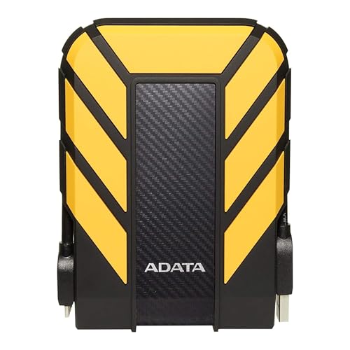 Image of ADATA HD710 Pro - 1 TB External Hard Drive - Shockproof, Waterproof & Dustproof - Durable Storage - For Gamers, Students & Professionals - Mac, PC & Linux Compatible - Yellow - AHD710P-1TU31-CYL