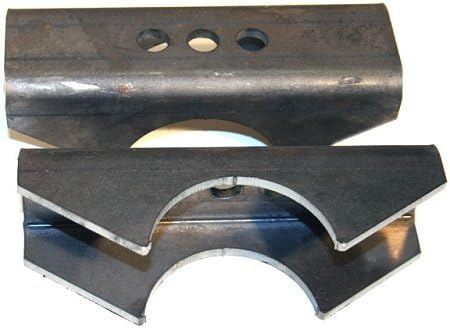 Par de suportes de feixe de mola anti-torção Barnes 4WD B4W25027BP para eixo Dana 44HD – tubo de 7,62 cm e molas de 6,35 cm