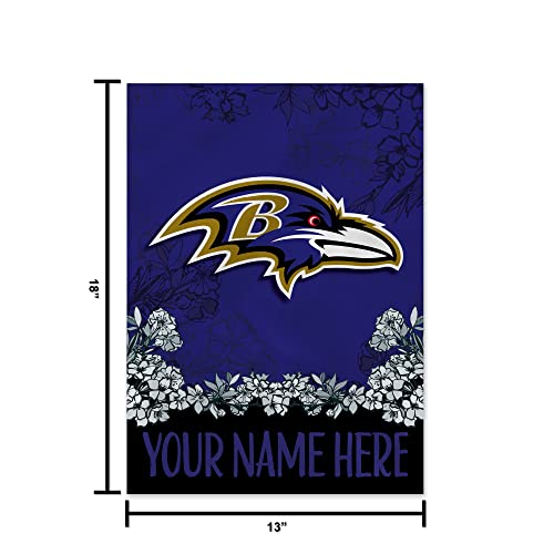 Image of Rico Industries NFL Standard /Primary Personalized 13 inch x 18 inch Double Sided Garden Flag
