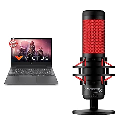 Image of HP Victus Gaming Laptop AMD Ryzen 5 5600H 15.6 inch(39.6 cm) FHD IPS Gaming Laptop & Quadcast