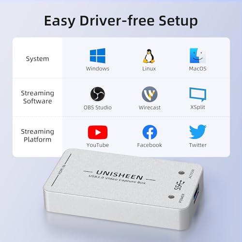 Carte de capture vidéo HDMI 1080P60 USB 3.0 pour diffusion en direct