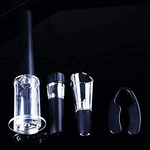 Sacacorchos Multifuncional de 4 Piezas con Bomba de presión de Aire, tapón de vacío y vertedor.