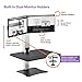 Victor High Rise Electric Dual Monitor Standing Desk Workstation, 28