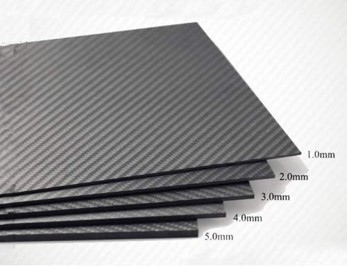 1-3MM 3K Carbon Plate Panel 100x250mm 200x250mm 100x300mm 300x300 300x200 250x250 350x300 Sheets High Composite Hardness Material Carbon Fiber Board (1Mm, 350×300mm 3K Matte Twill)