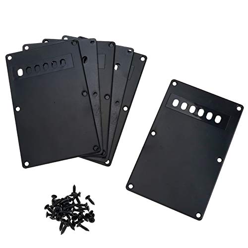 Plaque arrière guitare cache cavité tremolo ABS compatible Stratocaster ST SQ